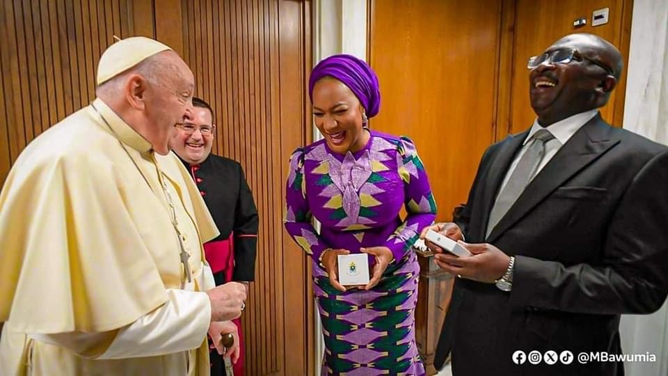 Ghana’s Vice President Meets Pope Francis In Historic Vatican Visit.