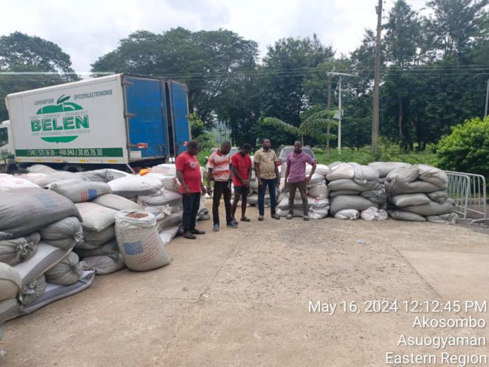 Smuggled Cocoa Beans Intercepted By Police
