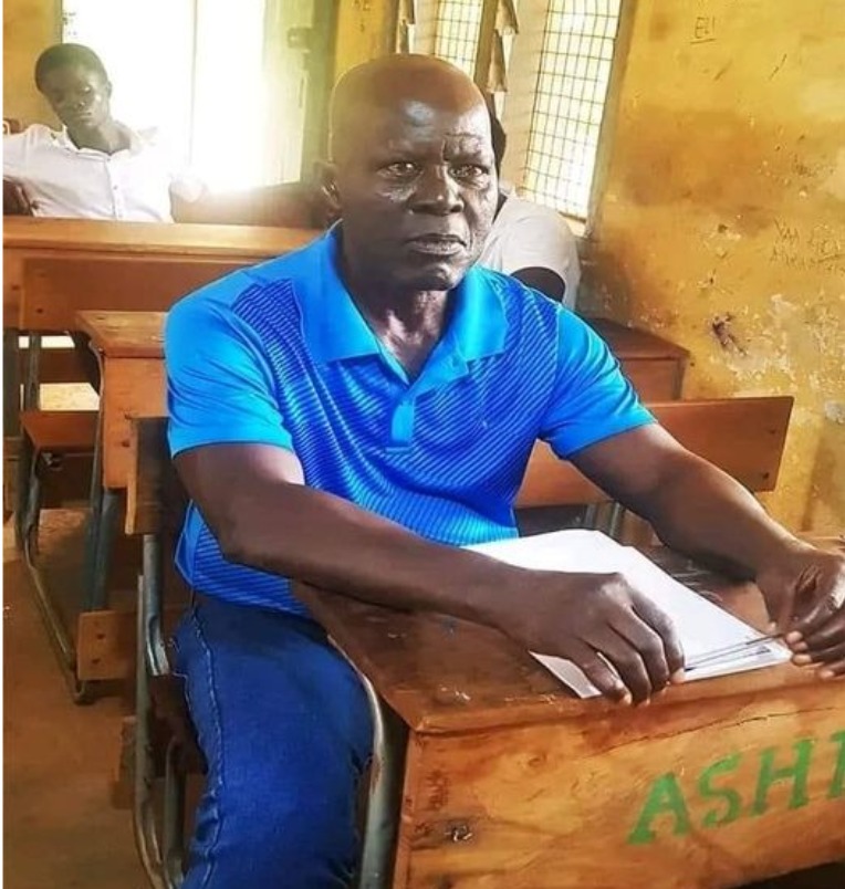 71-year-old father writes 2024 BECE at Goaso