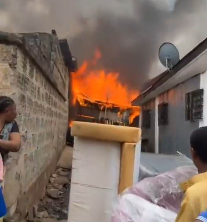 Early Morning Fire Destroys Home in Kumasi Alabar