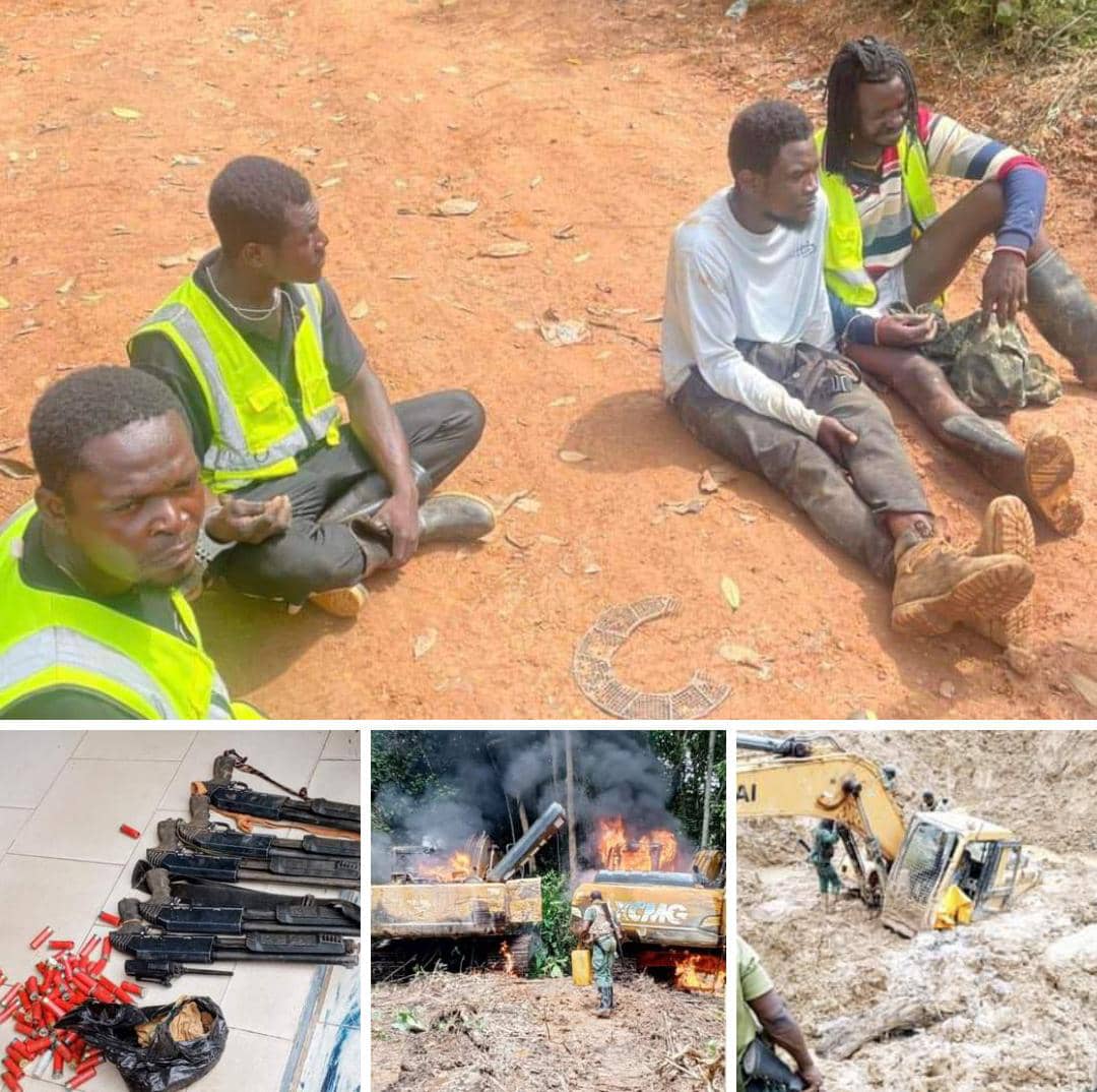 Forestry Commission Raids Galamsey Camp And Arrests 4 In Subri Forest Reserve