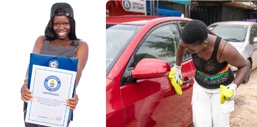 Ghana’s Felicity Asantewaa sets Guinness World Record for Most Cars Washed in 8 Hours